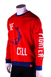 The Sickled cell red sweatshirt aka The Fighter