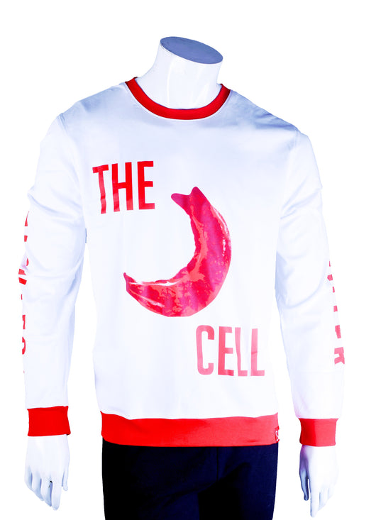 The Sickled cell white sweatshirt aka The Fighter